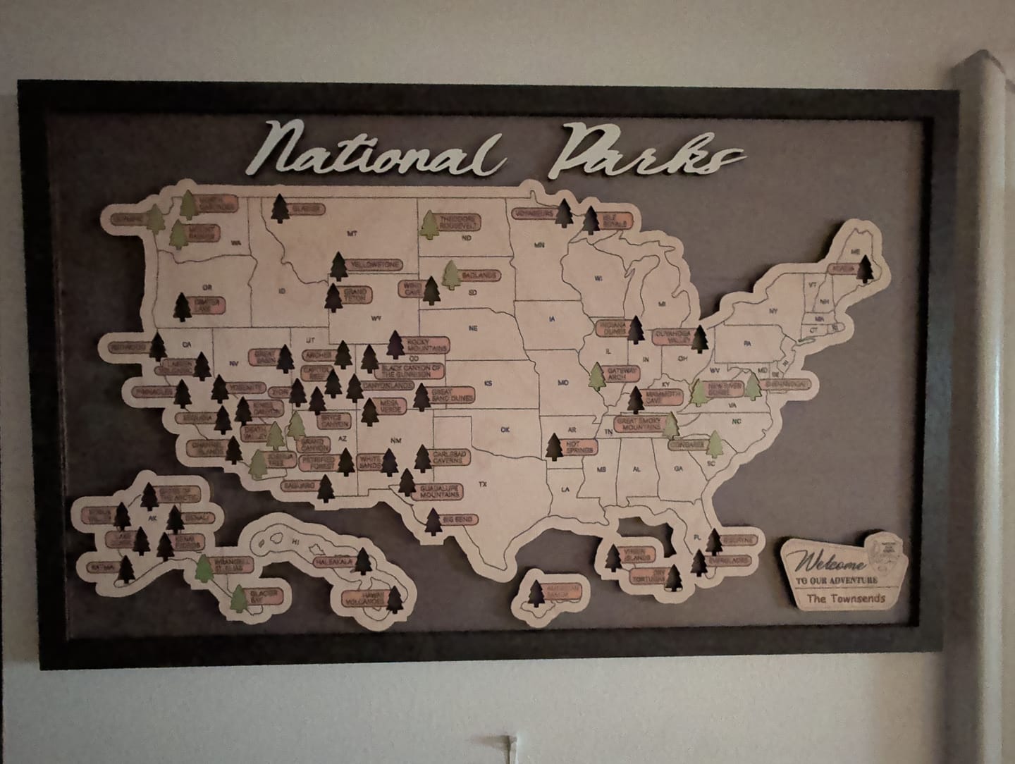 Customer photo review of Green Trees (Extra 65 pcs) for LeMap National Park Maps