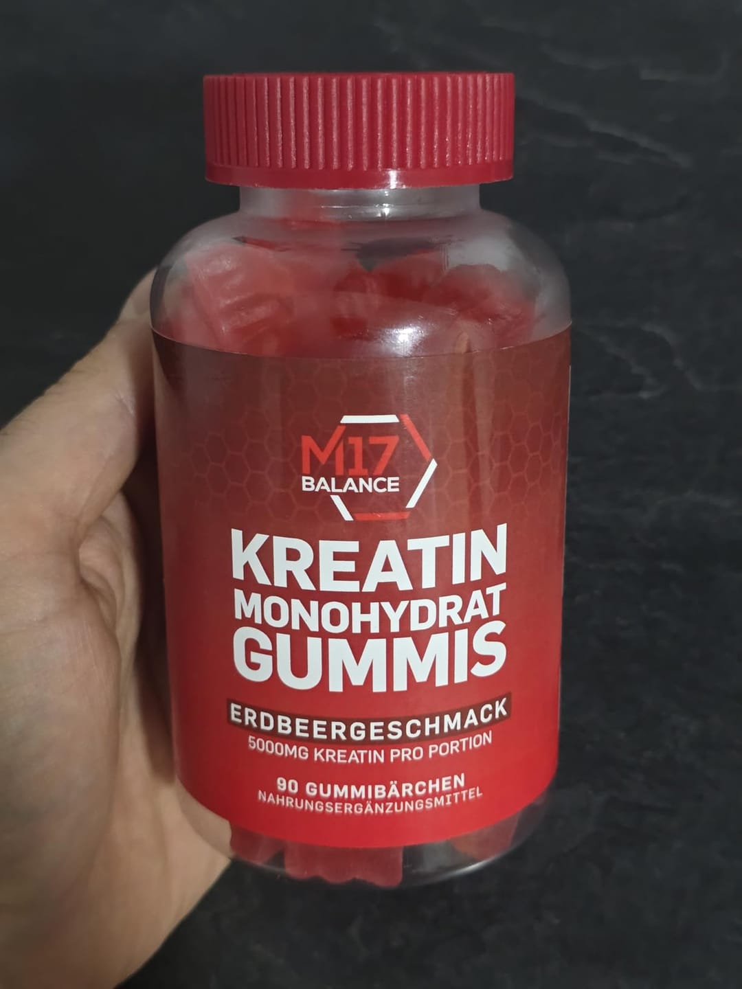 Customer photo review of Creatine Gummies – Blueberry