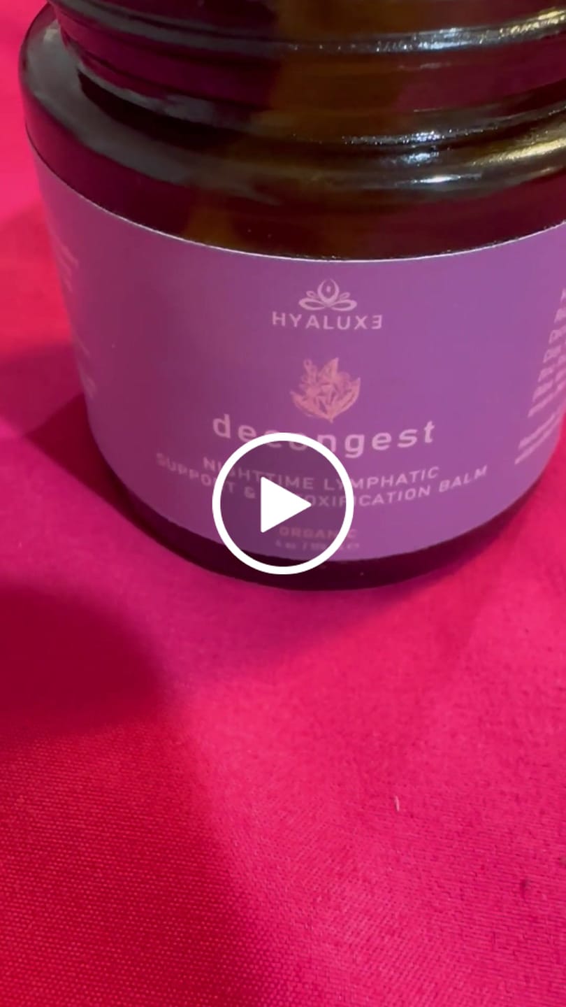 Customer video review of DECONGEST: Overnight Lymphatic Drainage & Natural Deodorant Balm | Aluminum-Free Night Detox
