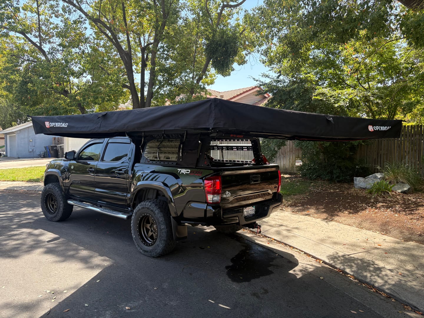 Customer photo review of OPENROAD  270 Free Standing Awning for Camping-Adventure Series