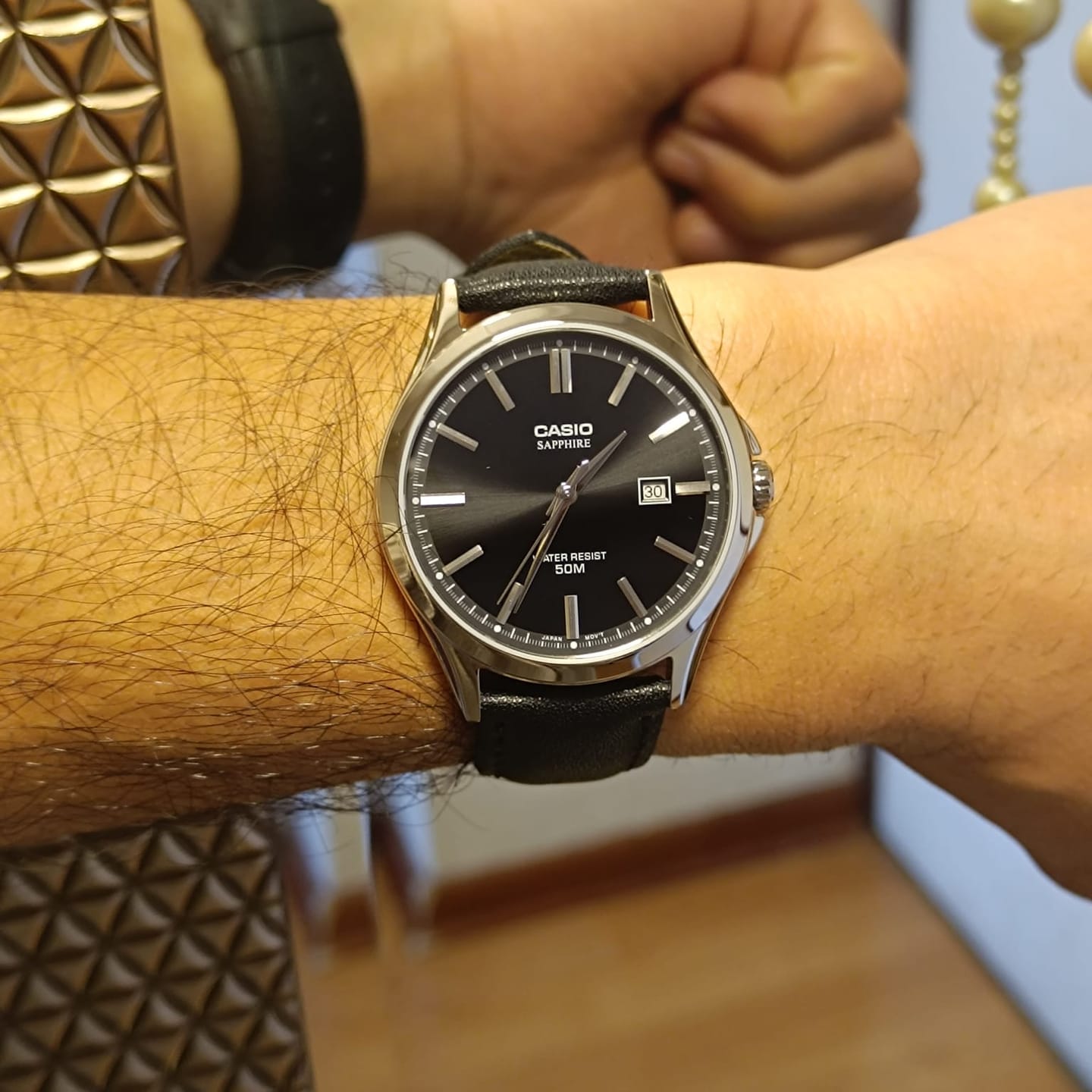 Customer photo review of Reloj Casio Sapphire Análogo MTS-115D-1AV Correa de Acero