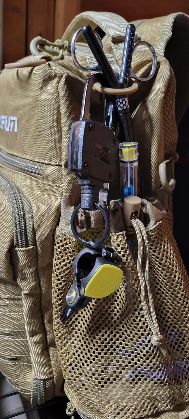 Customer photo review of Beyond Fishing Quick Snips Fishing Line Cutter