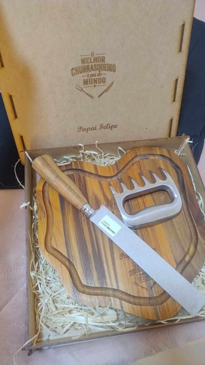 Customer photo review of Kit Churrasco Personalizado Edição Especial WOODBULL