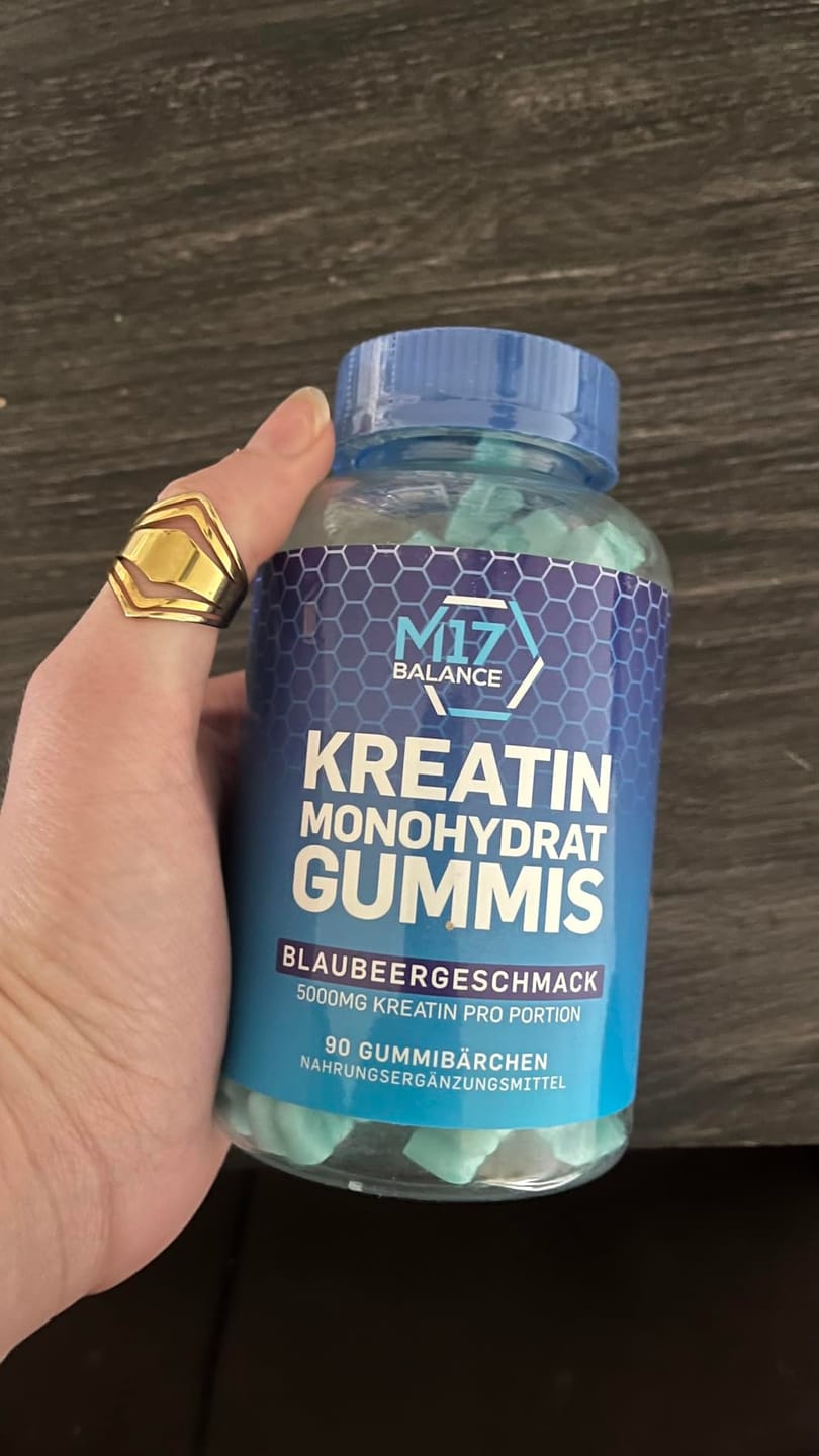 Customer photo review of Creatine Gummies – Blueberry