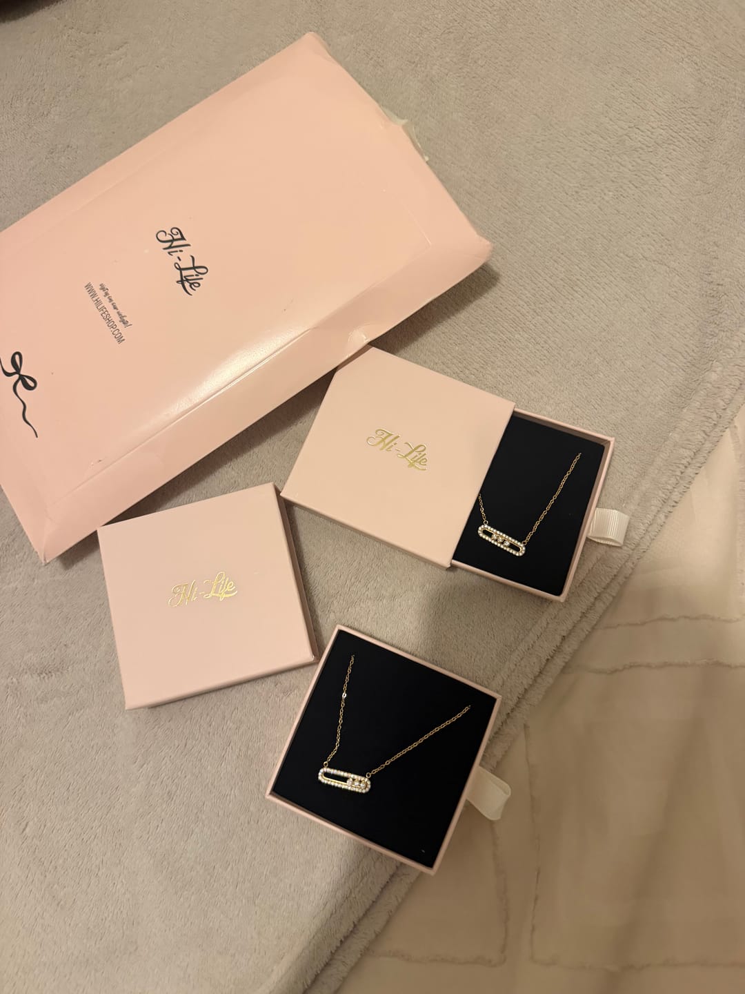 Customer photo review of Pave Soul Kette 18K Vergoldet