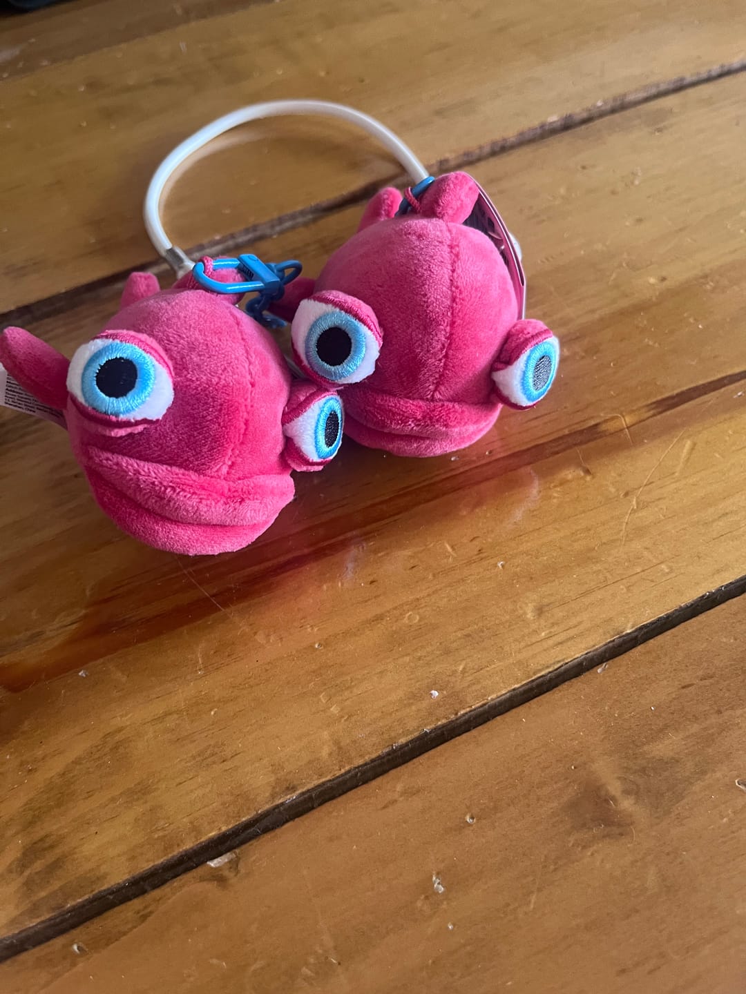 Customer photo review of Ugly Fish Hanging Plushes