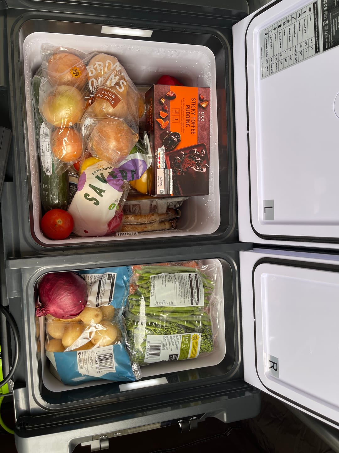 Customer photo review of BougeRV New CRD2 V2.0 40L Dual Zone 12V Portable Fridge with 240Wh Battery