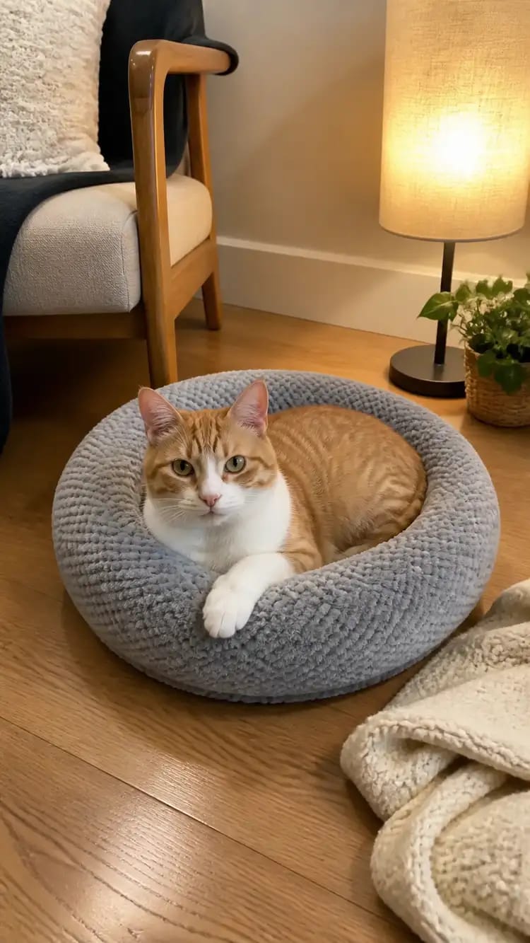 Customer photo review of PlushNest Orthopedic Pet Bed
