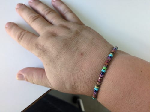 Customer photo review of 7 Chakra Energy Bracelet - Jaspis