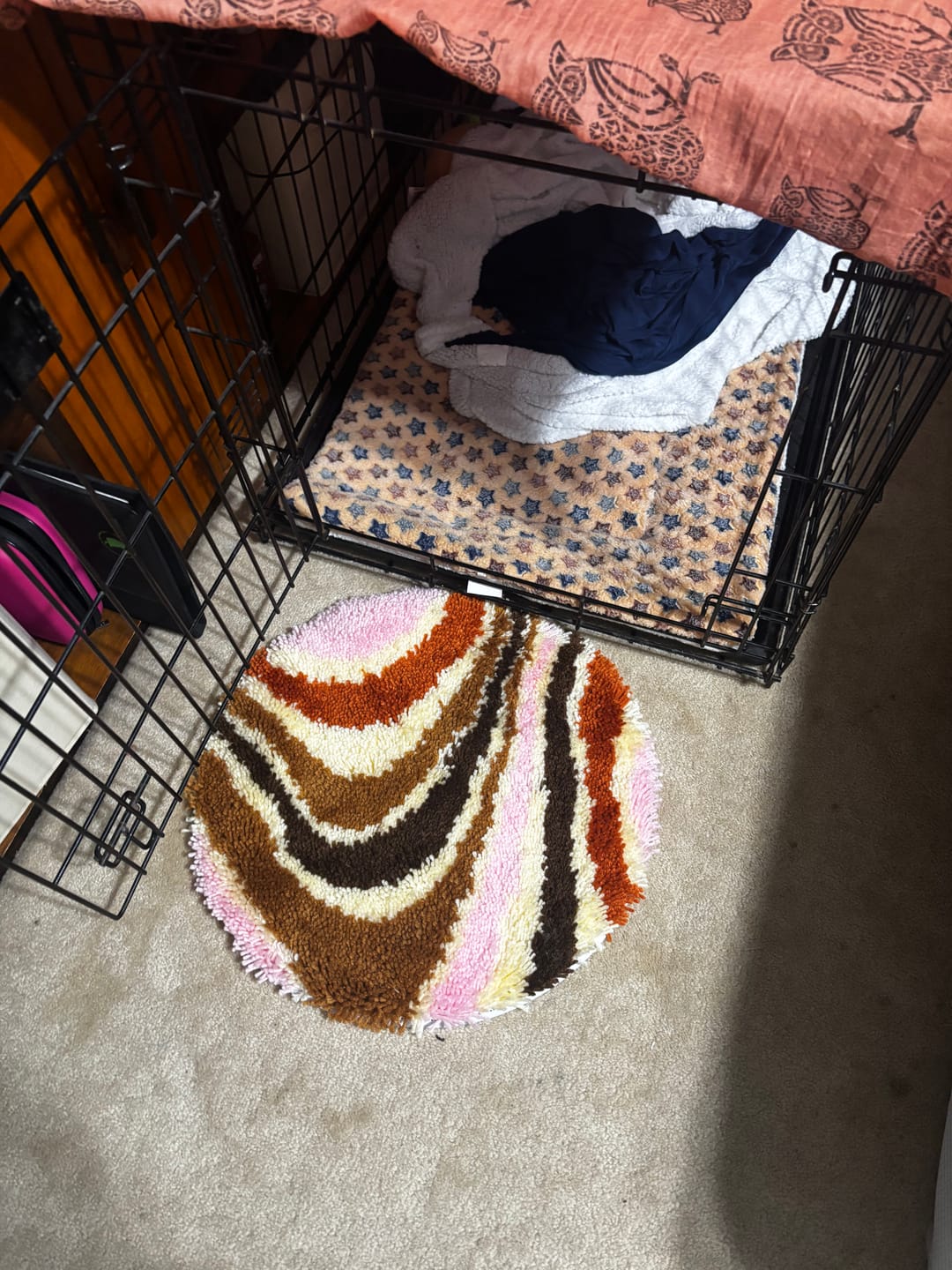 Customer photo review of CARAMEL SWIRL - Rug Making Kit