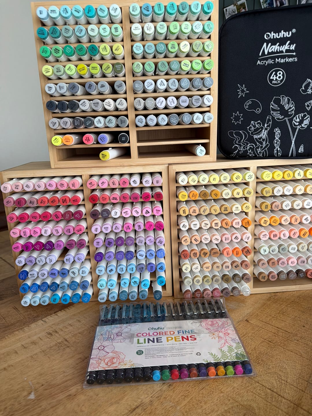 Customer photo review of Ohuhu Honolulu 48 Pastel Colors Dual Tips Alcohol Art Markers-Sweetness (New Color Codes)