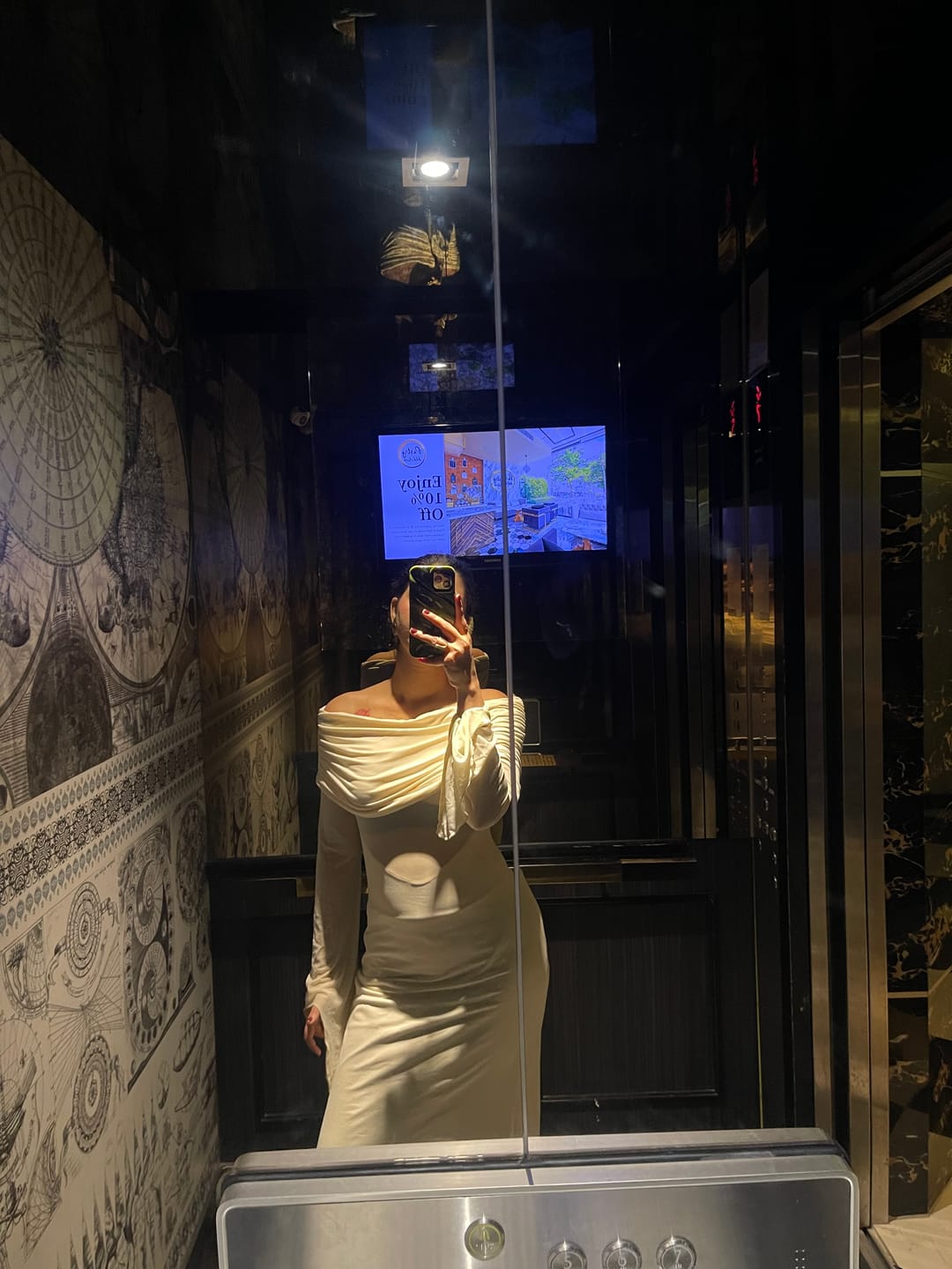 Customer photo review of Saya Luxe Bodycon Maxi Dress