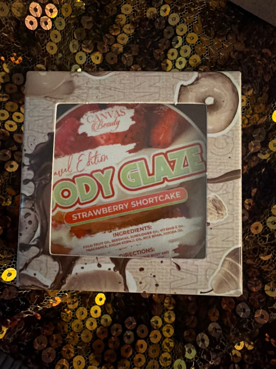 Customer photo review of (NEW) TRAVEL GLAZE: STRAWBERRY SHORTCAKE