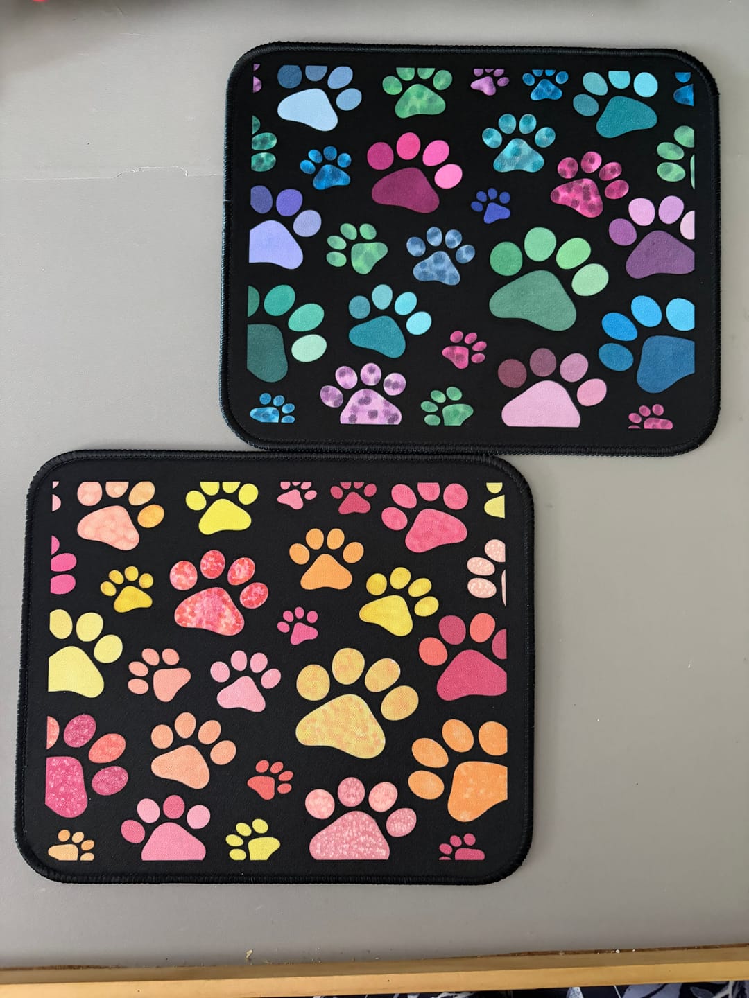 Customer photo review of Mini Color Your World Desk Coloring Mats by Wook Books