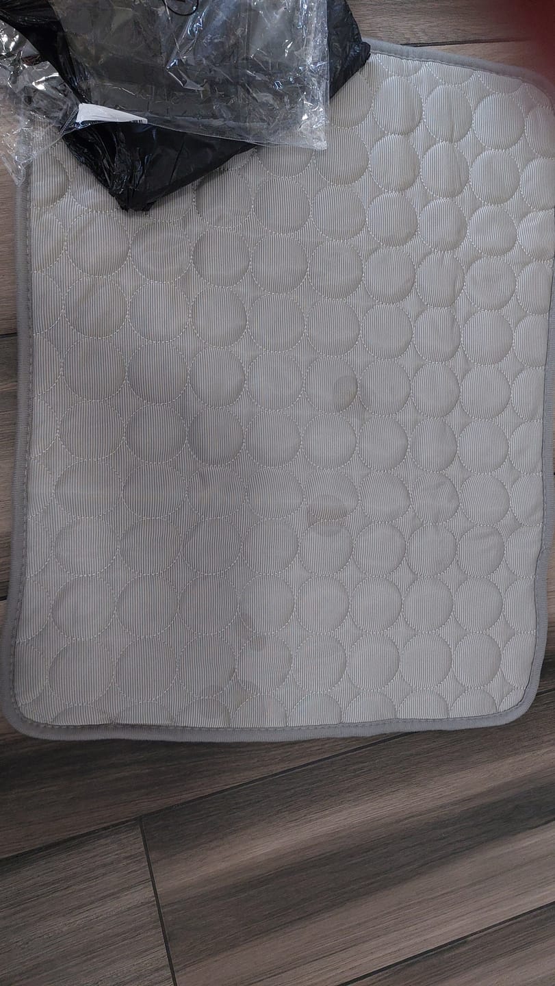 Customer photo review of The Ultimate Cooling Pet Mat