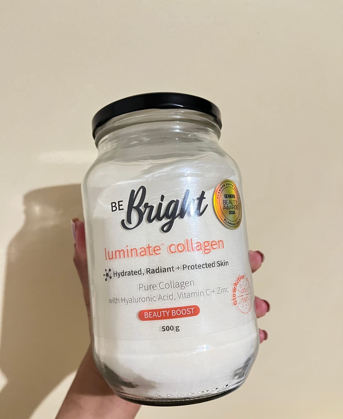 Customer photo review of LUMINATE 500g JAR