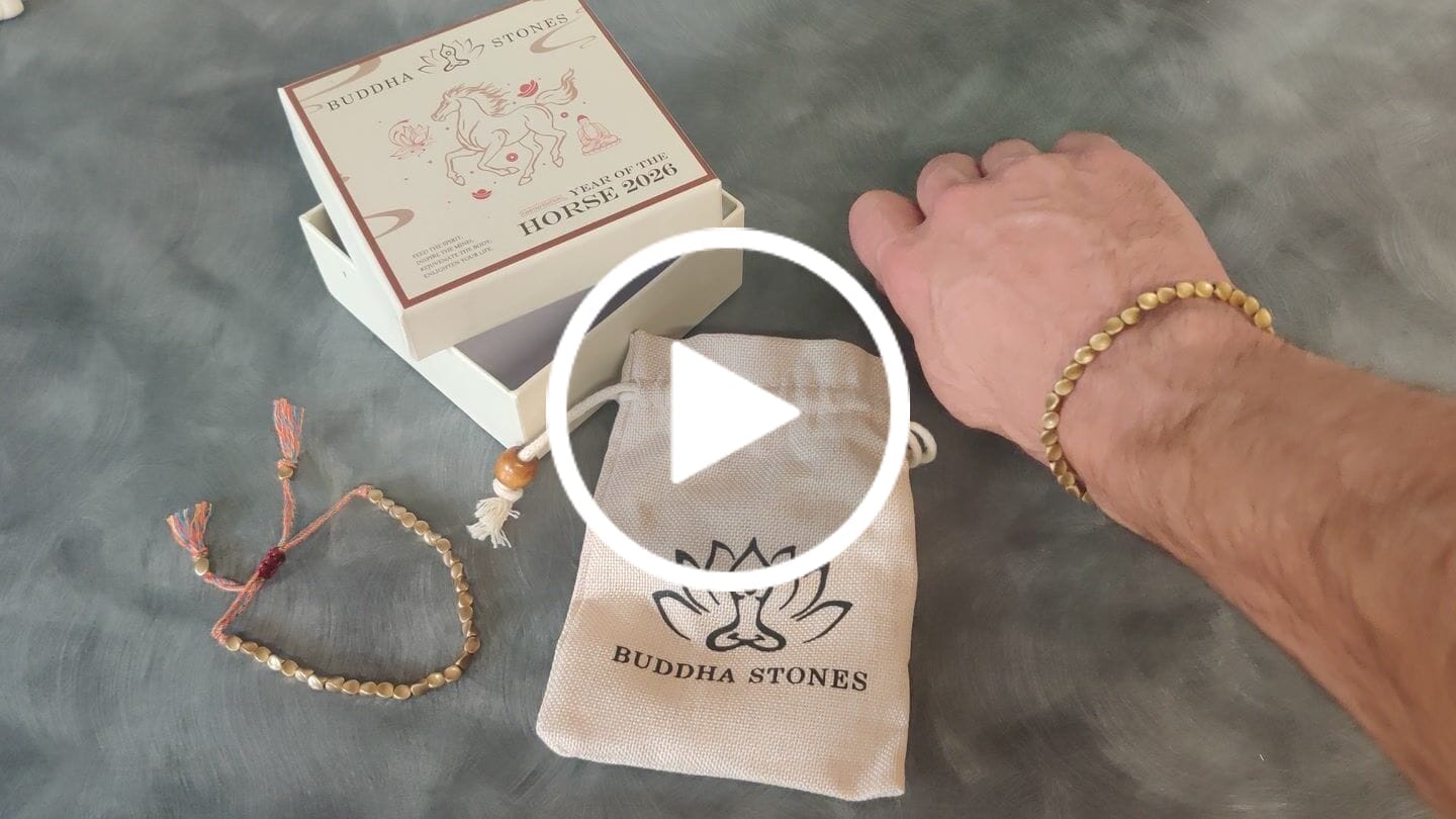 Customer video review of Buddha Stones Tibetan Copper Beads Healing Luck Bracelet