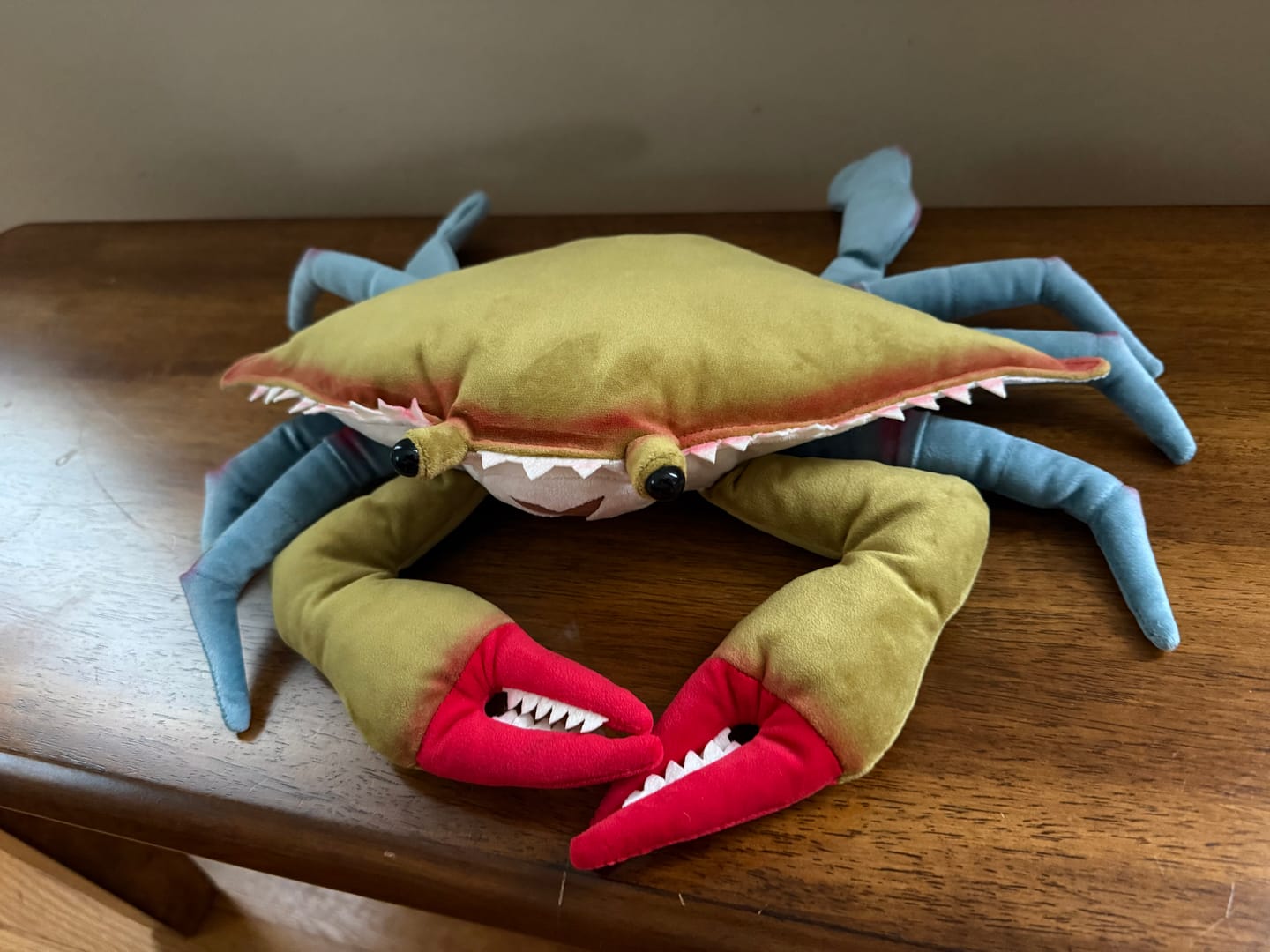 Customer photo review of Blue Crab Plush Toy – Adorable, Lifelike, and Perfect Gift for Ocean Lovers