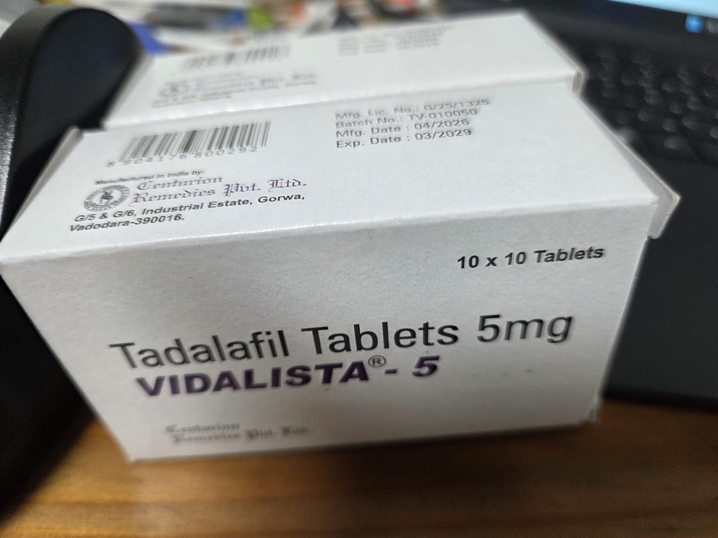 Customer photo review of [비달리스타] 5mg <60정 ~ 300정> / 시알리스 제네릭 (구구정 복제약)