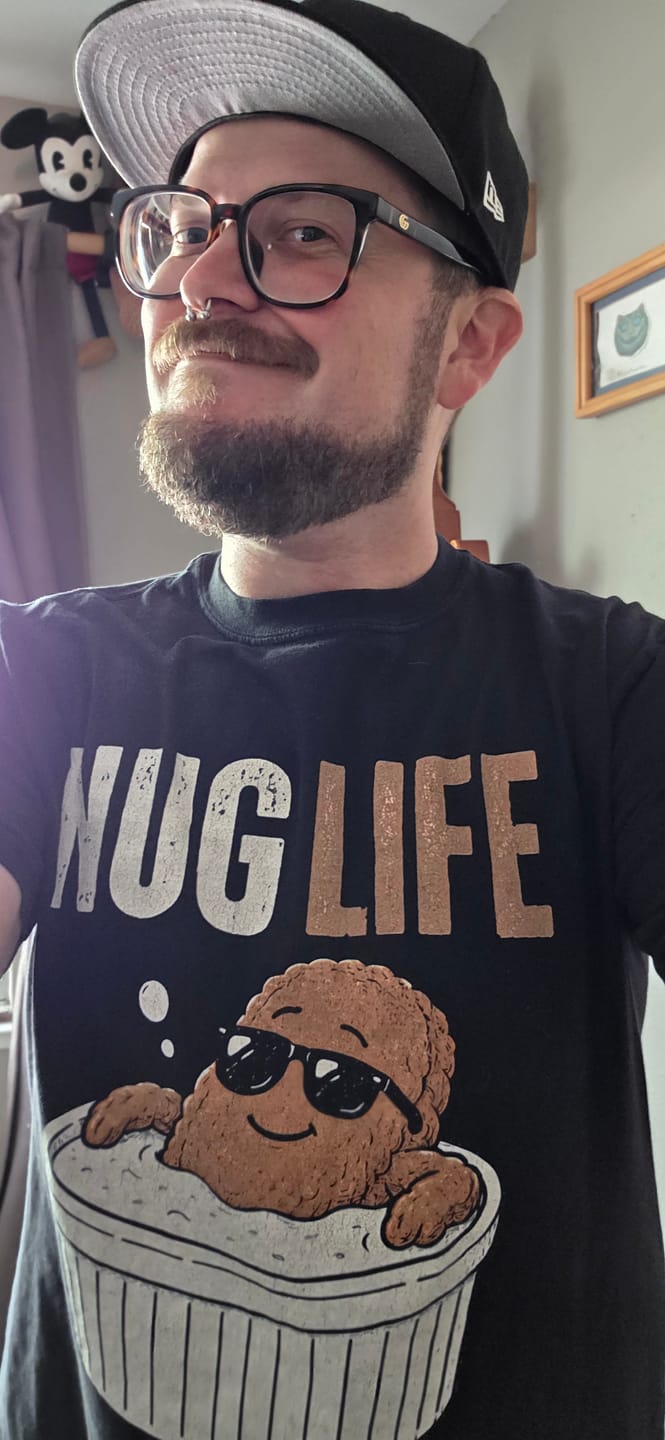 Customer photo review of Nug Life — Premium Tee