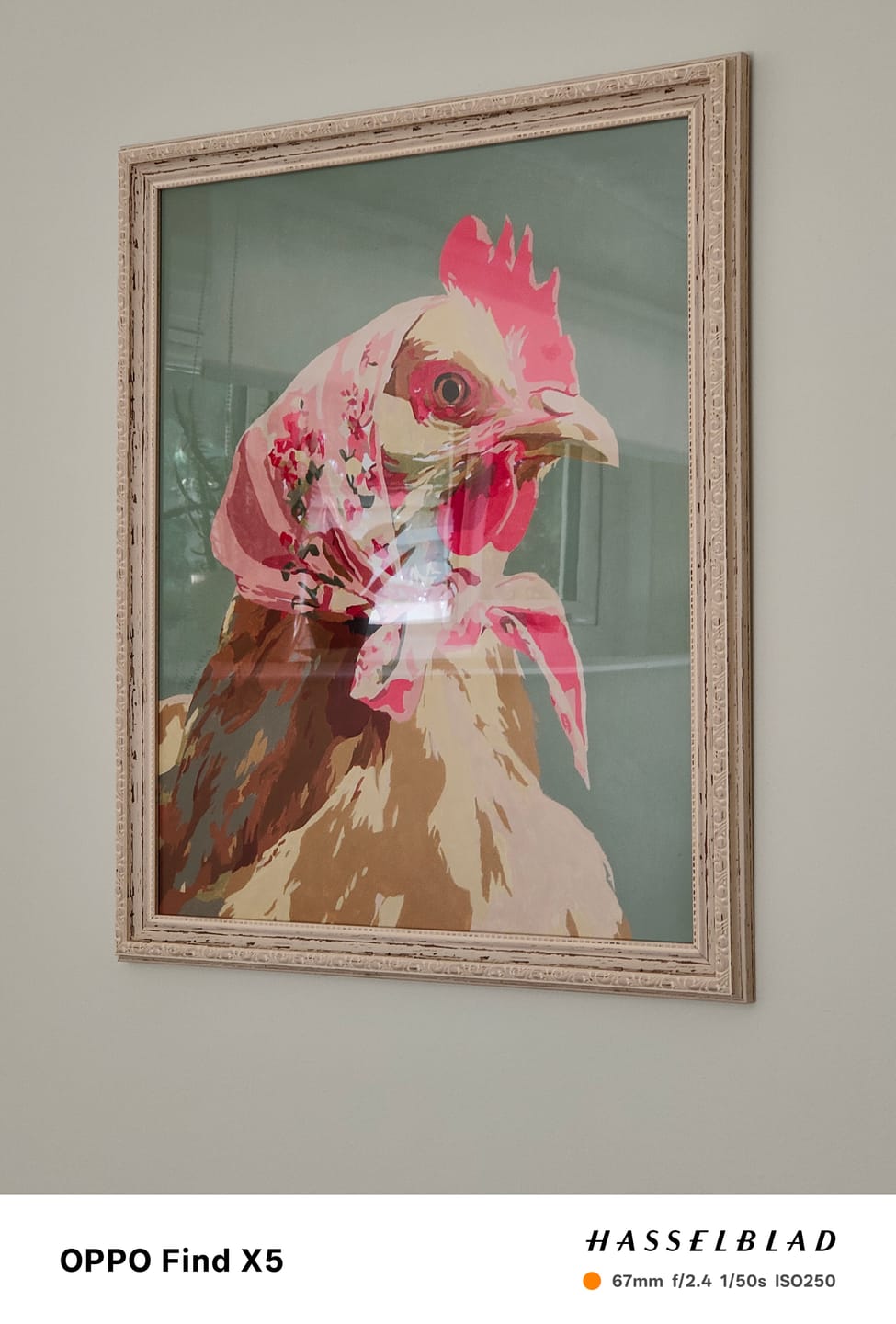 Customer photo review of Coquette Chicken | Paint by Number