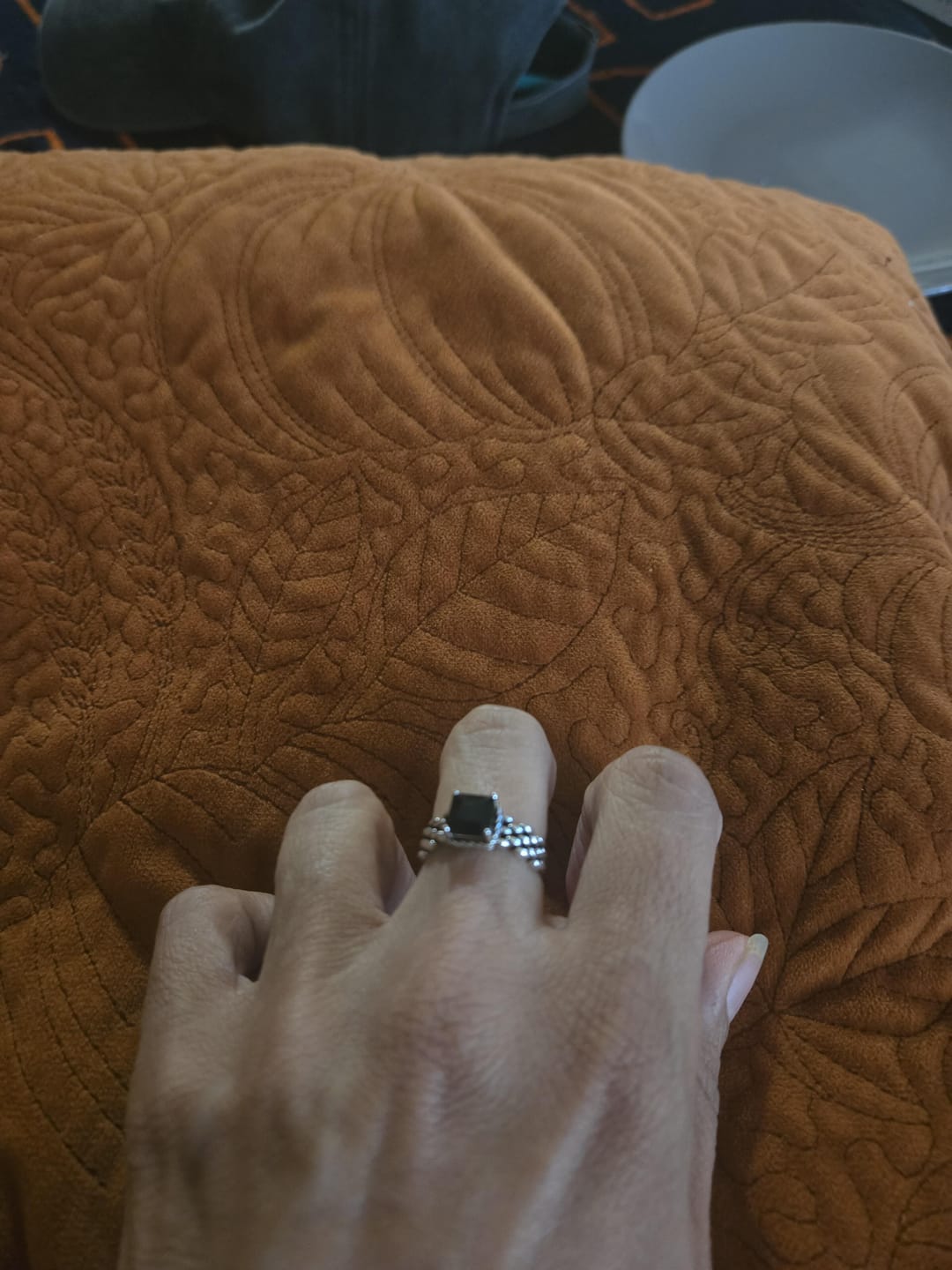Customer photo review of Obsidian Ring - Vintage