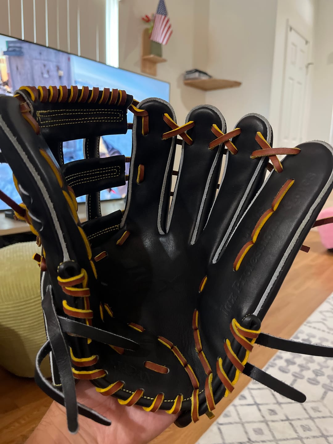 Customer photo review of Jax Fielding Glove | LJ-10S | Infield/Outfield | Black | 12.25"