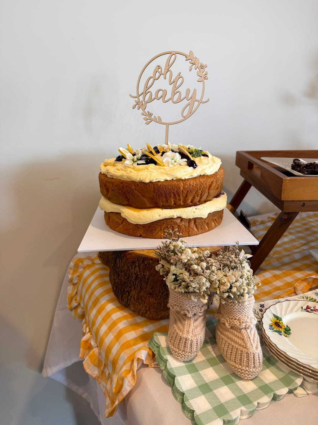 Customer photo review of blueberry & lemon sponge