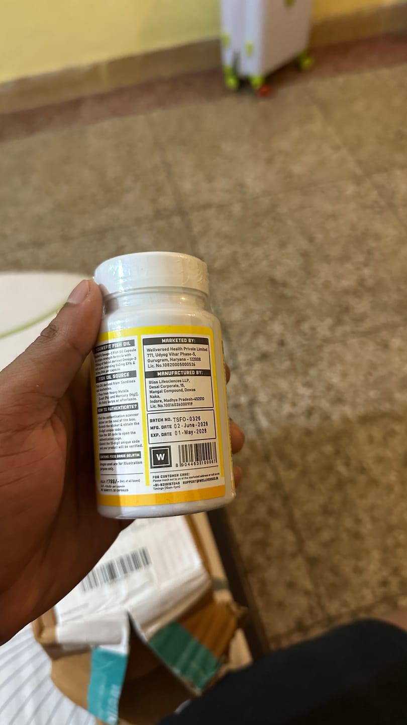 Customer photo review of YouWeFit Omega-3 Fish Oil (90 Capsules), 1250mg