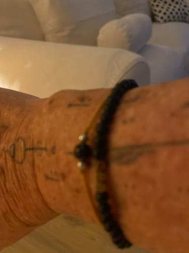 Customer photo review of Obsidian Bracelet