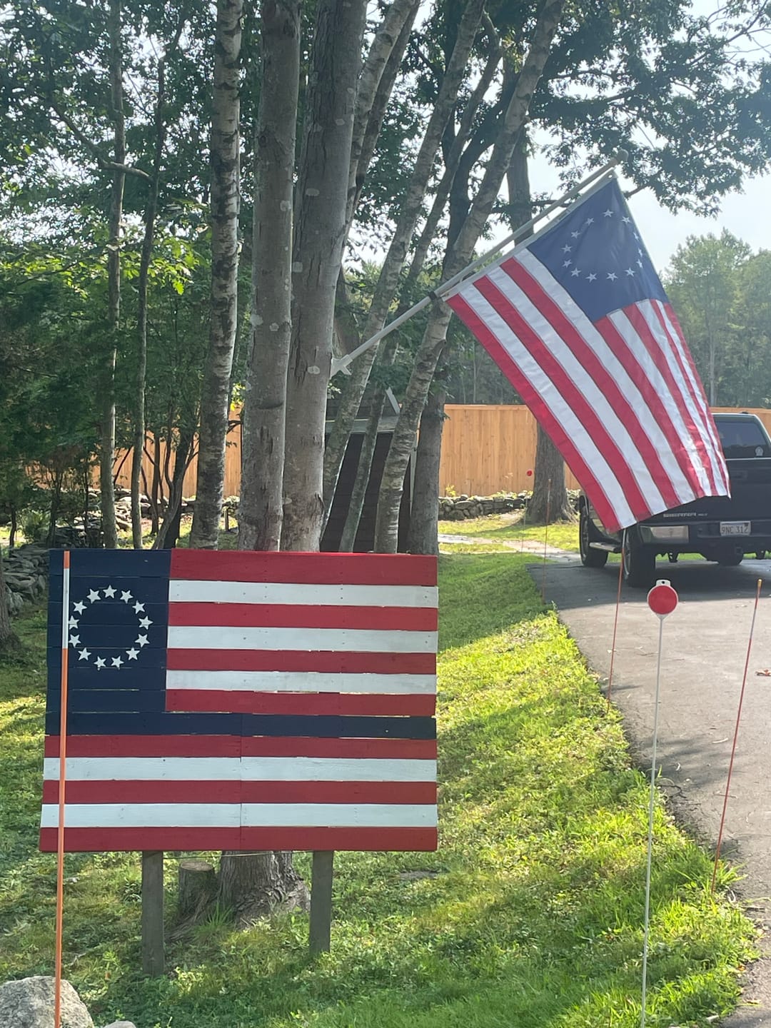 Customer photo review of 3' x 5' Betsy Ross Flag