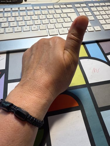 Customer photo review of Tourmaline Bracelet - Unprocessed