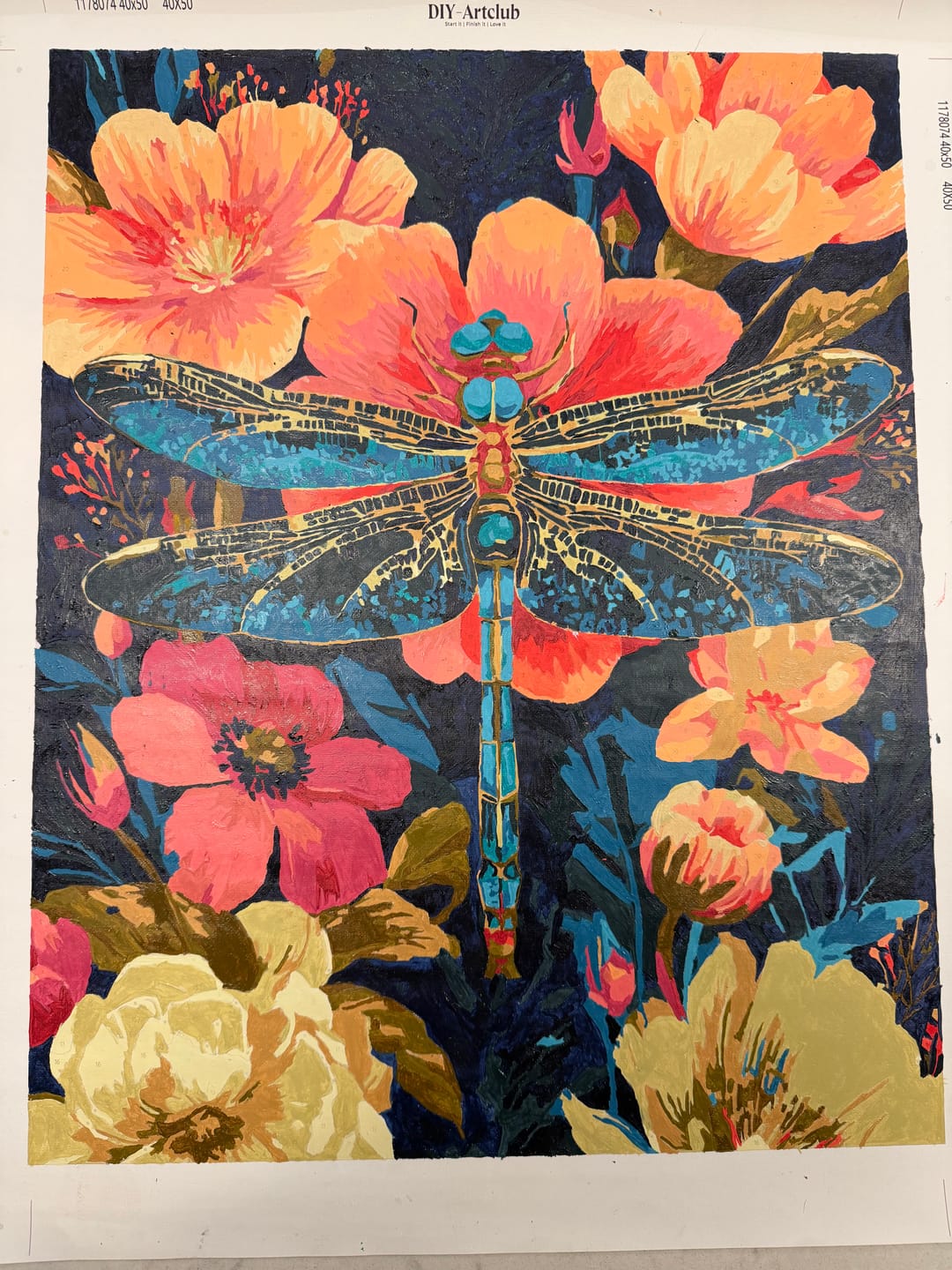 Customer photo review of Precious Dragonfly | Paint by Number