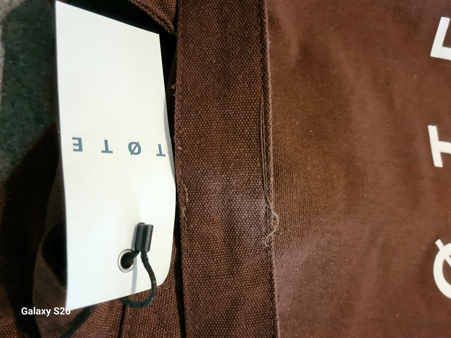 Customer photo review of Brown TØTE Bag
