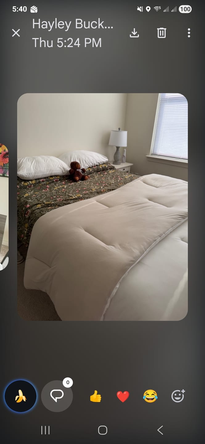 Customer photo review of MarshMellow Comforter