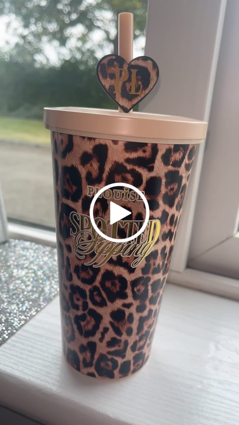 Customer video review of Cheetah Spotted Sipping 600ml Stainless Steel Tumbler Cup