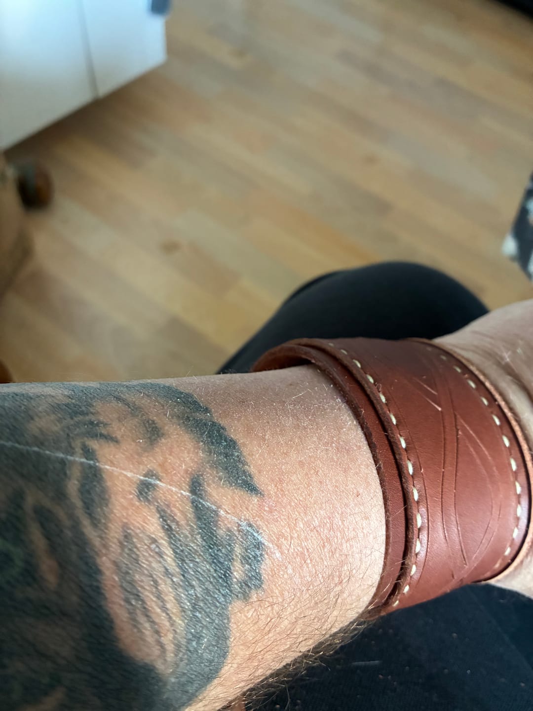 Customer photo review of Armband i äkta läder