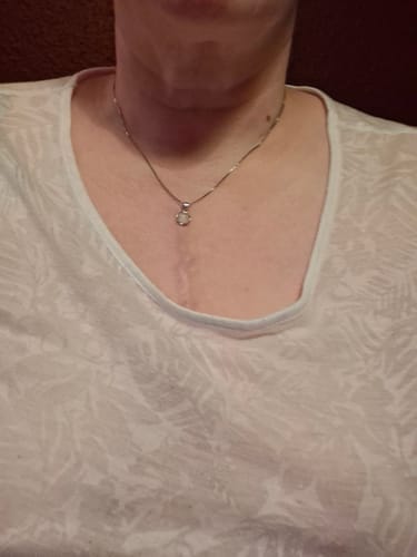 Customer photo review of Moonstone Necklace - Medallion