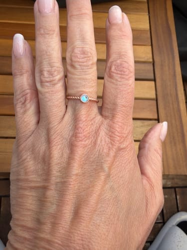 Customer photo review of Moonstone Ring - Eye