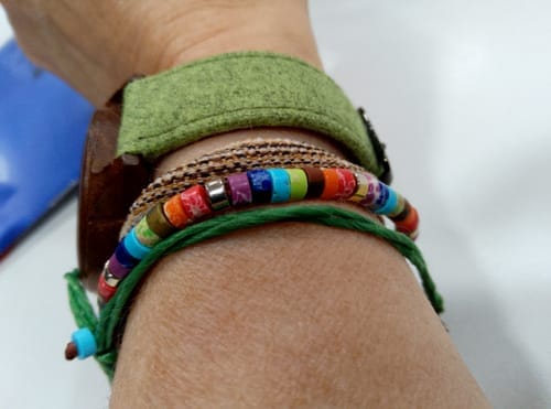 Customer photo review of 7 Chakra Energy Bracelet - Jaspis