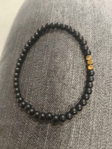 Customer photo review of Obsidian Bracelet