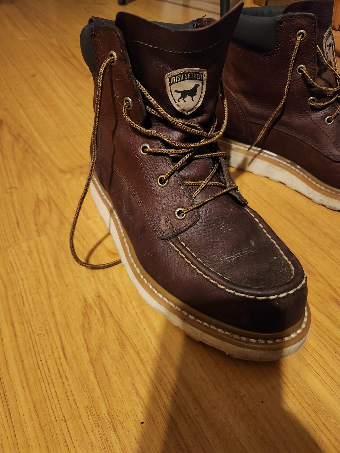 Customer photo review of Irish Setter by Red Wing Men's Ashby Soft Toe 6-inch Lace-Up Boots 83605