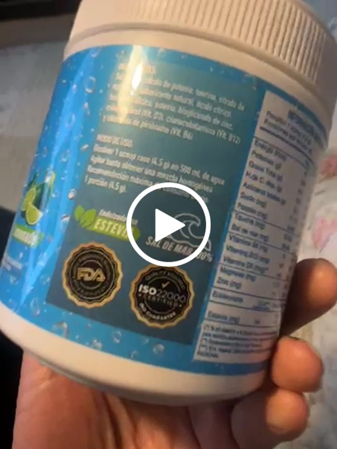 Customer video review of Grind Hydration | Electrolitos Premium – 60 Porciones ( Sabor Limonada)