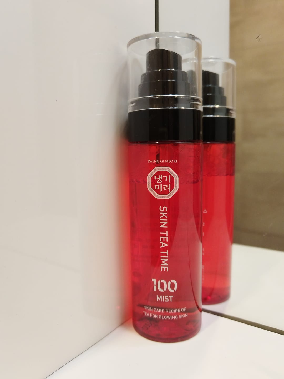 Customer photo review of Хидратиращ мист за сияние Шизандра Doori Skin Tea Time 100