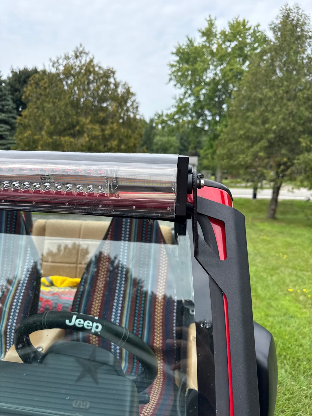 Customer photo review of Light Bar Cover | Dual Row 52"
