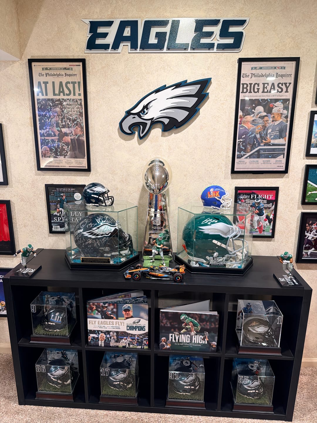 Customer photo review of Philadelphia Eagles - Hex Head EXCLUSIVE "Go Birds" Wordmark 3D Metal Wall Art