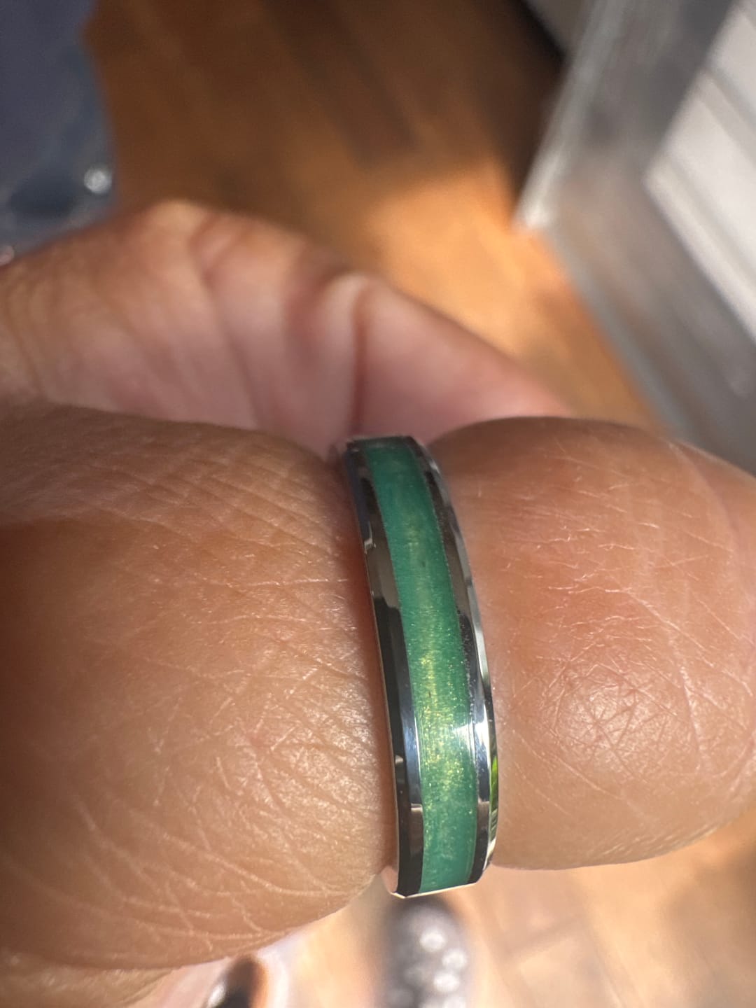 Customer photo review of Ladies Ocean Promise Channel Ring (TC)