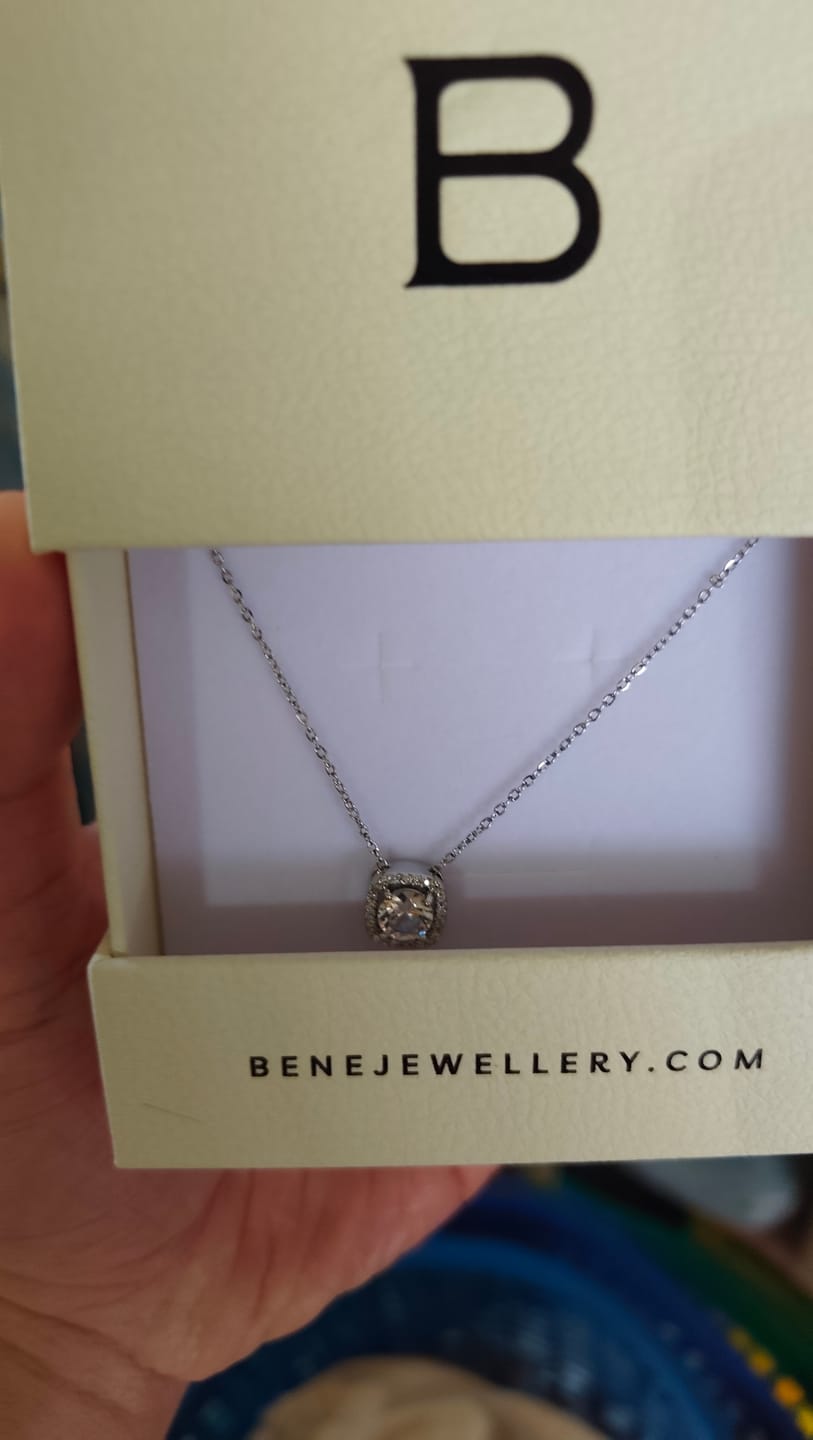 Customer photo review of Mila Cushion Necklace