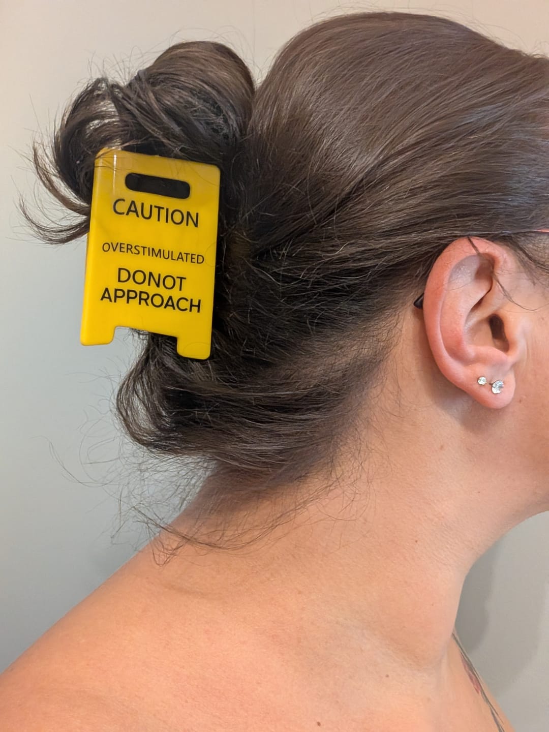 Customer photo review of Overstimulated Hair Clip