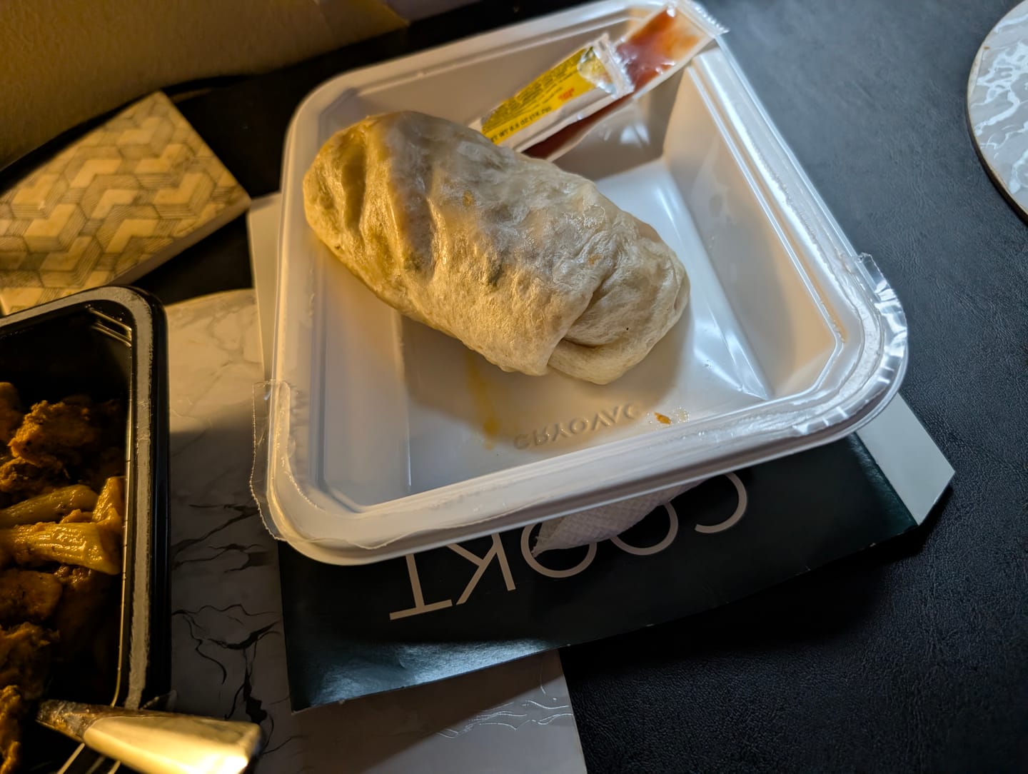 Customer photo review of Chicken & Beef Bacon Brunch Burrito